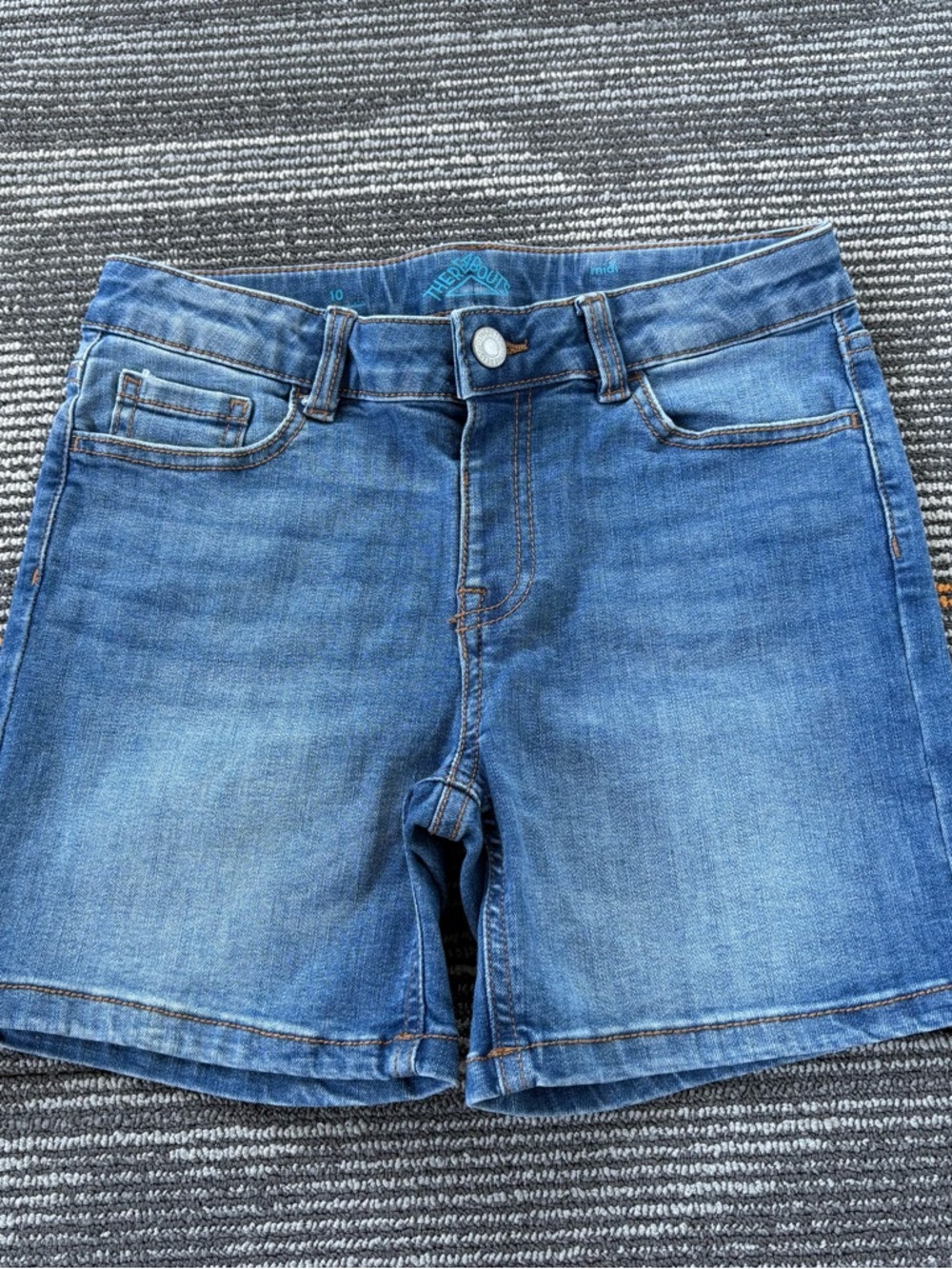 Thereabouts Blue Denim kids midi shorts with adjustable waist size 10
